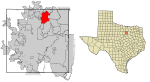 Tarrant County Texas Incorporated Areas Keller highlighted